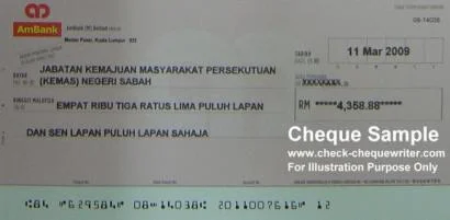 ambank cheque